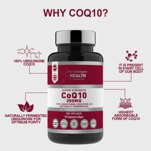 High Absorption CoQ10 300mg Vegetarian Softgels
