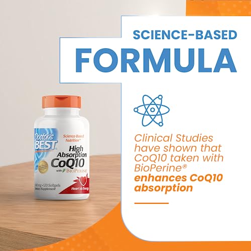 Doctor's Best High Absorption CoQ10 100mg 120 Count