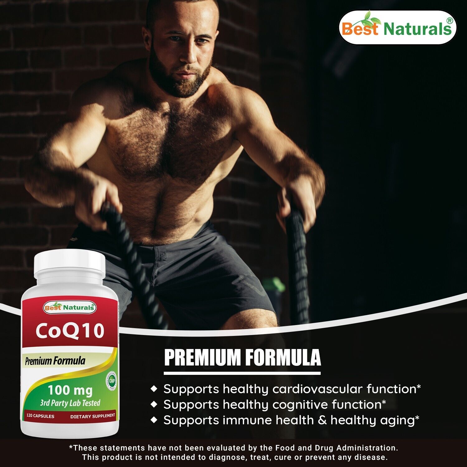 CoQ10 100 mg - 120 Capsules by Best Naturals