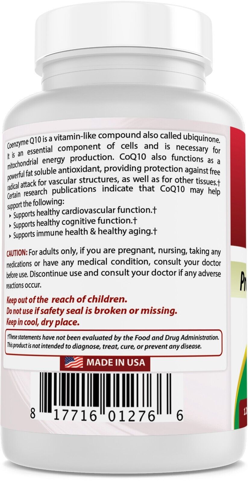 CoQ10 100 mg - 120 Capsules by Best Naturals