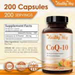 CoQ10 200mg - Non-GMO Heart Health Support