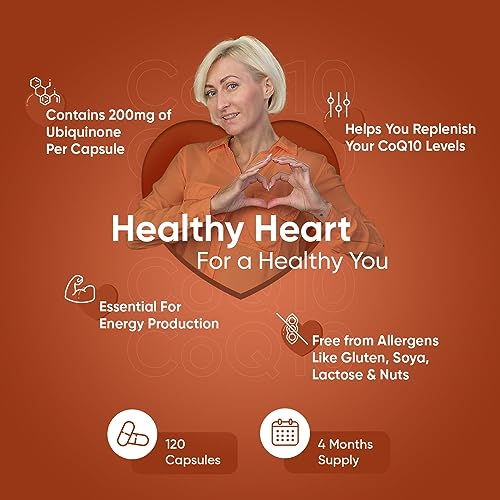 200mg Vegan CoQ10 Capsules - 120 Count