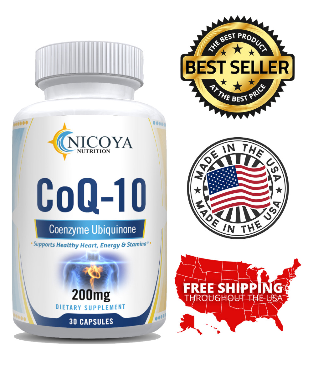 Coenzyme Q-10 200mg for Heart Health & Energy