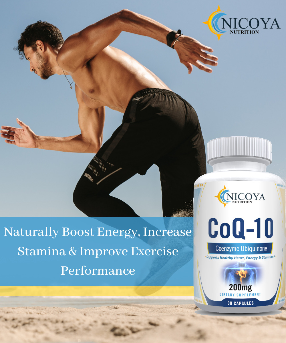 Coenzyme Q-10 200mg for Heart Health & Energy