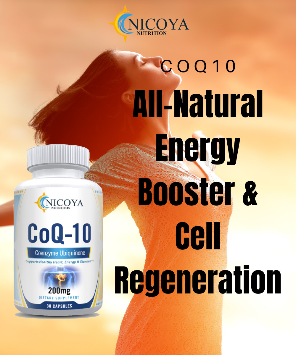 Coenzyme Q-10 200mg for Heart Health & Energy