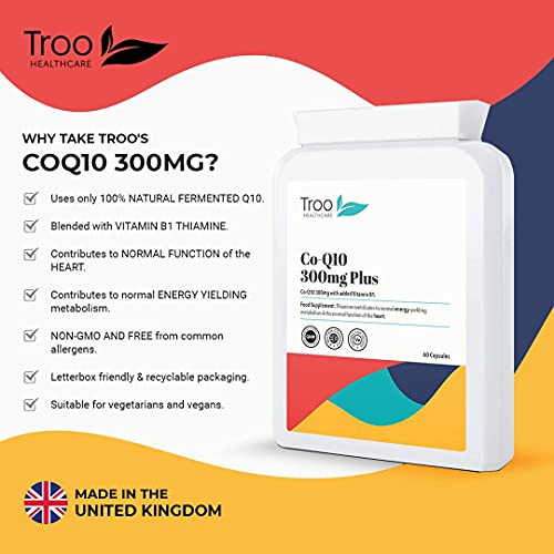 CoQ10 300mg with Vitamin B1 - 60 Capsules