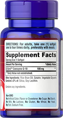 Puritan's Pride CoQ10 100mg for Heart Health