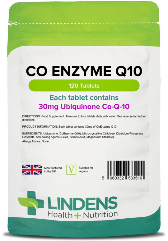 Coenzyme Q10 30mg – 120 Antioxidant Tablets