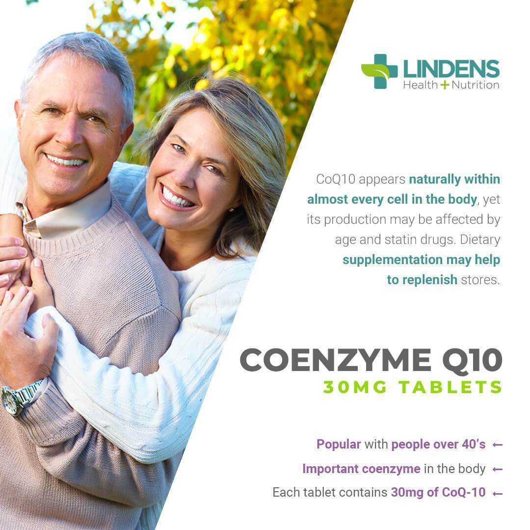 Coenzyme Q10 30mg – 120 Antioxidant Tablets