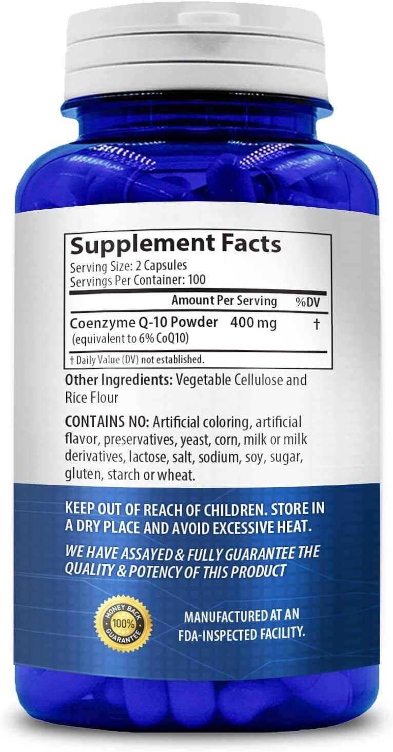 NASA BEAHAVA CoQ10 400mg 200 Capsules