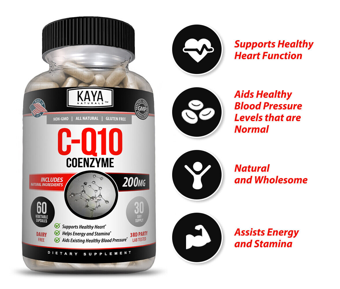 CoQ10 200mg - Heart Health Support (2 Pack)
