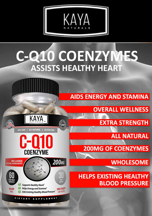 CoQ10 200mg - Heart Health Support (2 Pack)