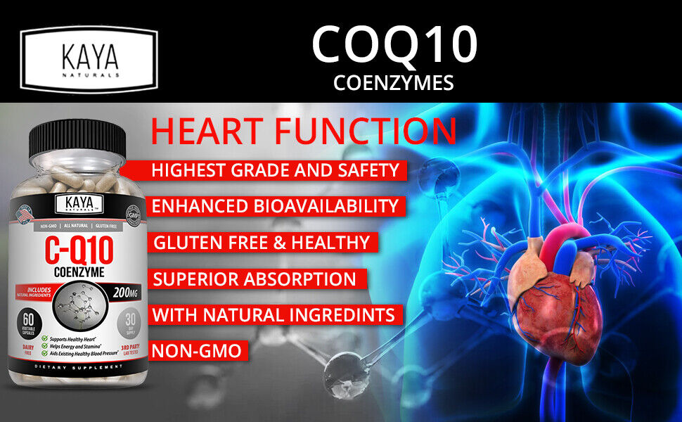 CoQ10 200mg - Heart Health Support (2 Pack)