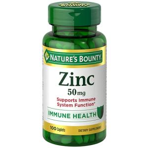 Nature's Bounty Zinc 50 mg Caplets - 200 Total