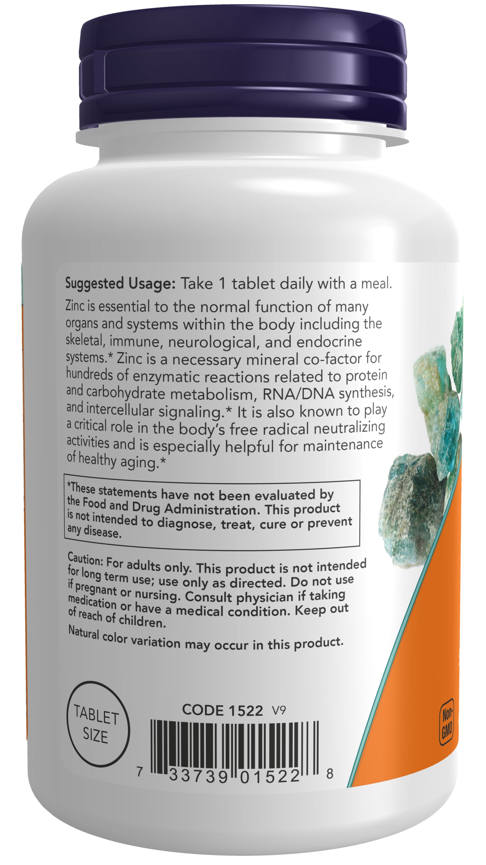 NOW Zinc Gluconate 50 mg for Immune Support