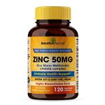 50mg Zinc Supplement for Immune Support - 120 Capsules