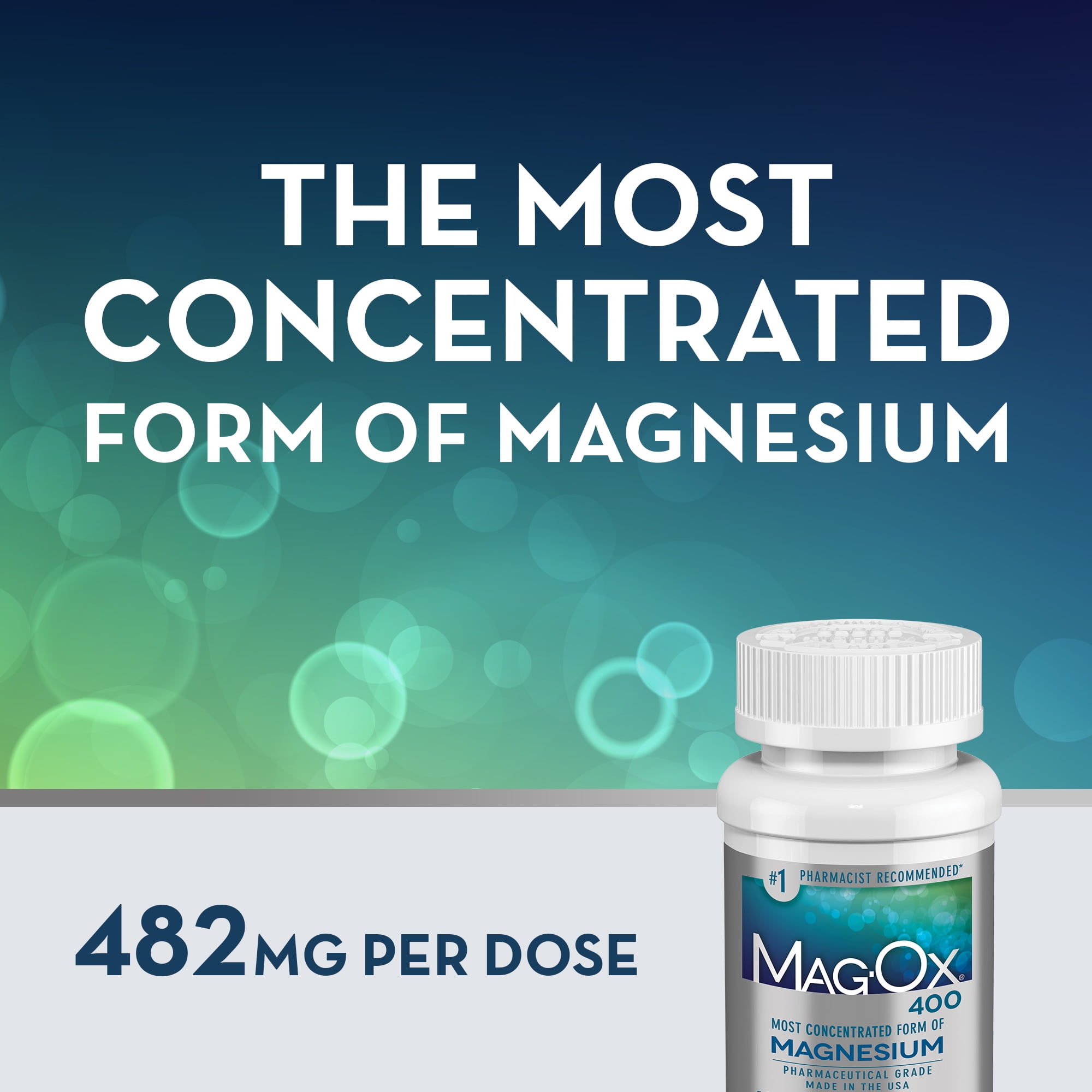 Mag-Ox High-Potency Magnesium Oxide Supplement Tablets