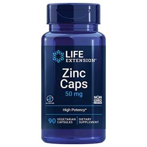 Life Extension Zinc Caps 50mg, 90 Capsules