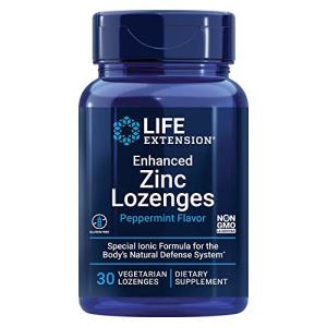 Life Extension Peppermint Zinc Lozenges for Immunity