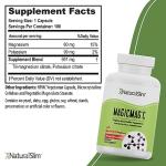 NaturalSlim MagicMag Magnesium Citrate Capsules, 400 mg