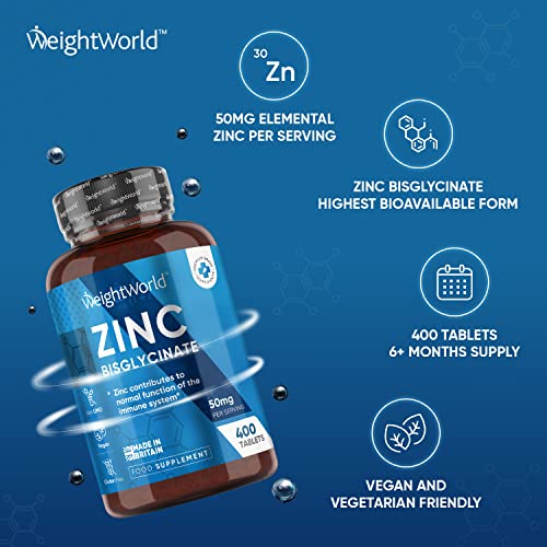 Zinc Bisglycinate 50mg Tablets for Immunity Support
