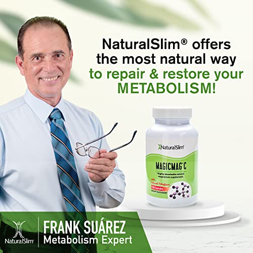 NaturalSlim MagicMag Magnesium Citrate Capsules, 400 mg