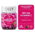 Berry Flavor Immunity Gummies with Elderberry, 45 Count