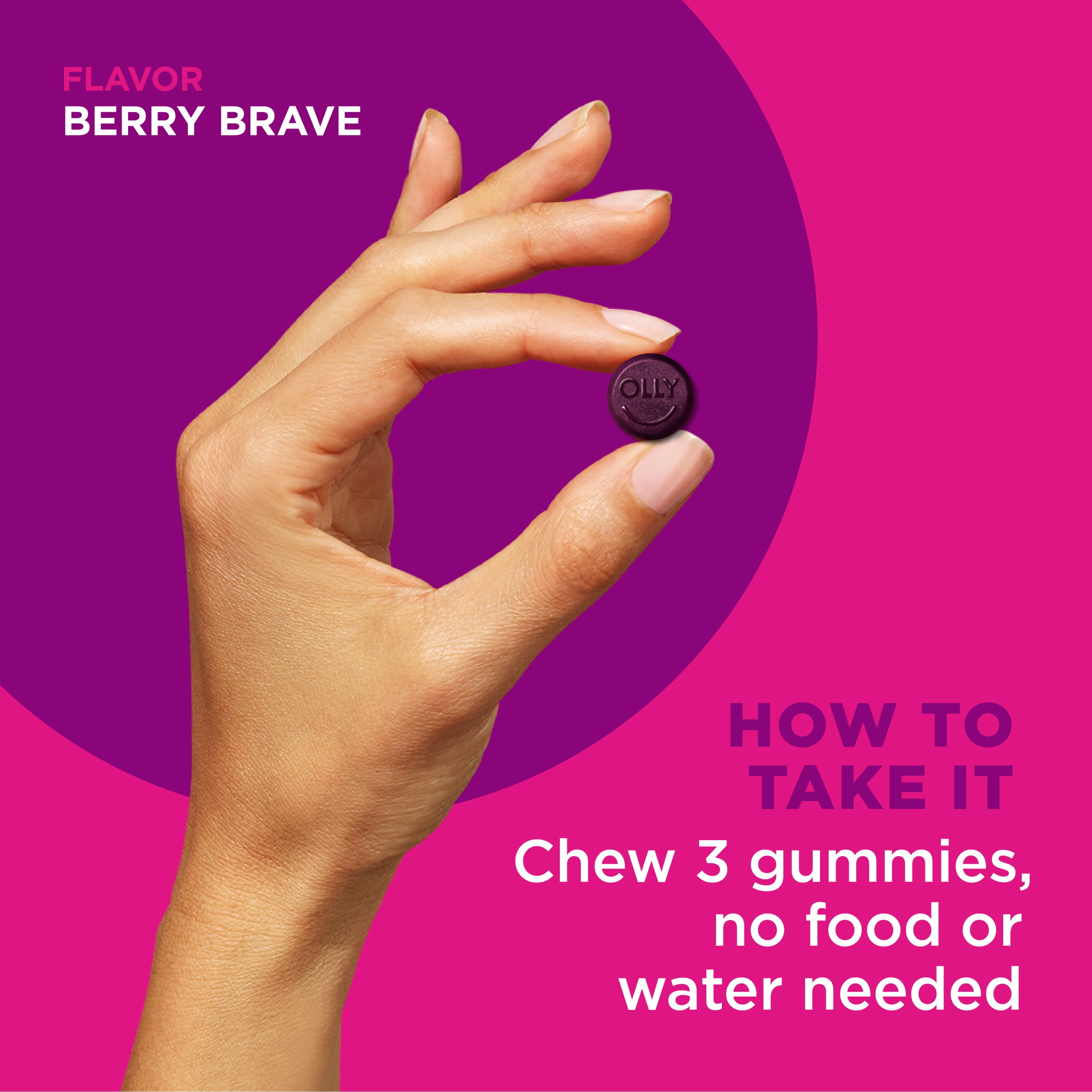 Berry Flavor Immunity Gummies with Elderberry, 45 Count
