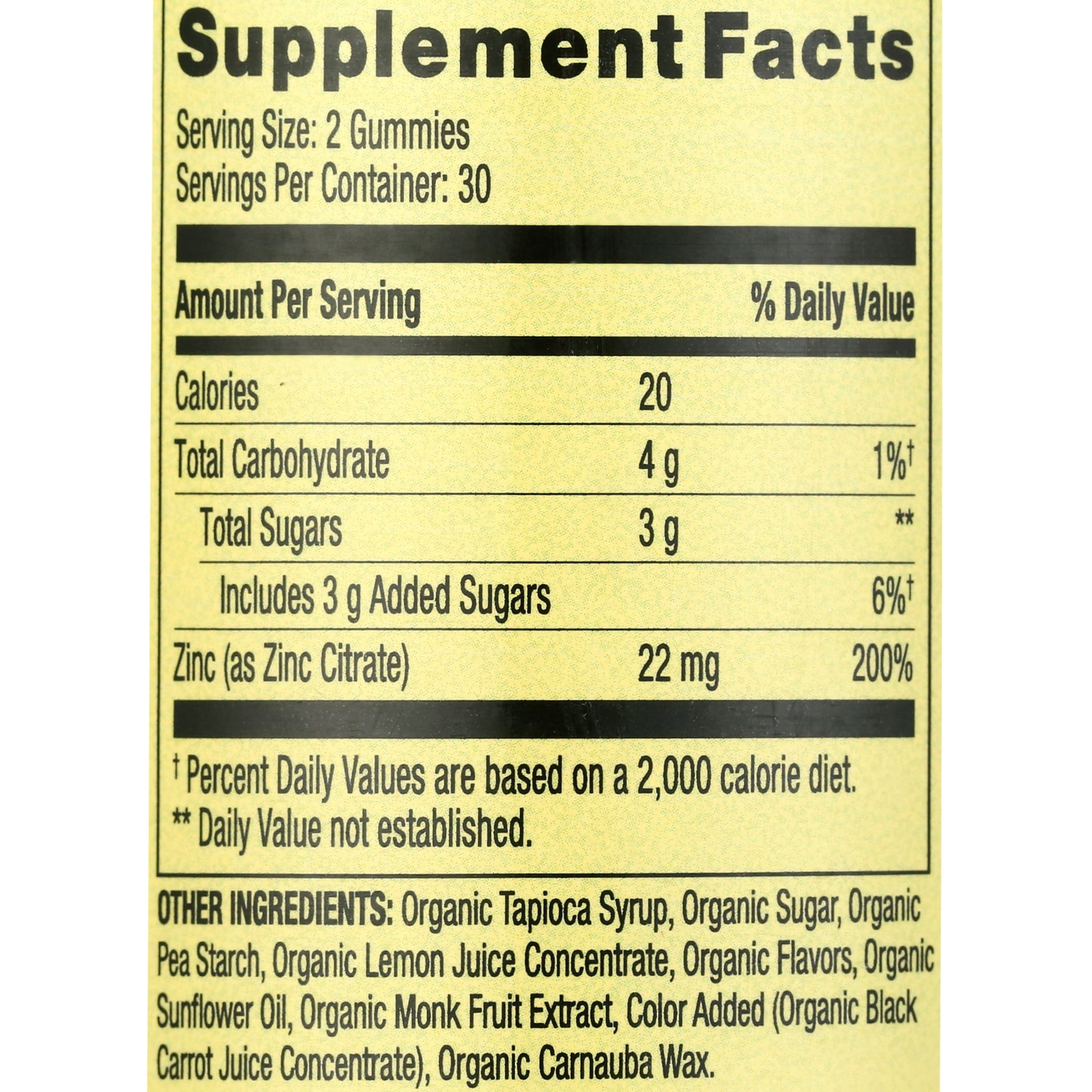 Zinc Gummy Chewables for Immune Support - 60ct