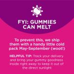 Berry Flavor Immunity Gummies with Elderberry, 45 Count