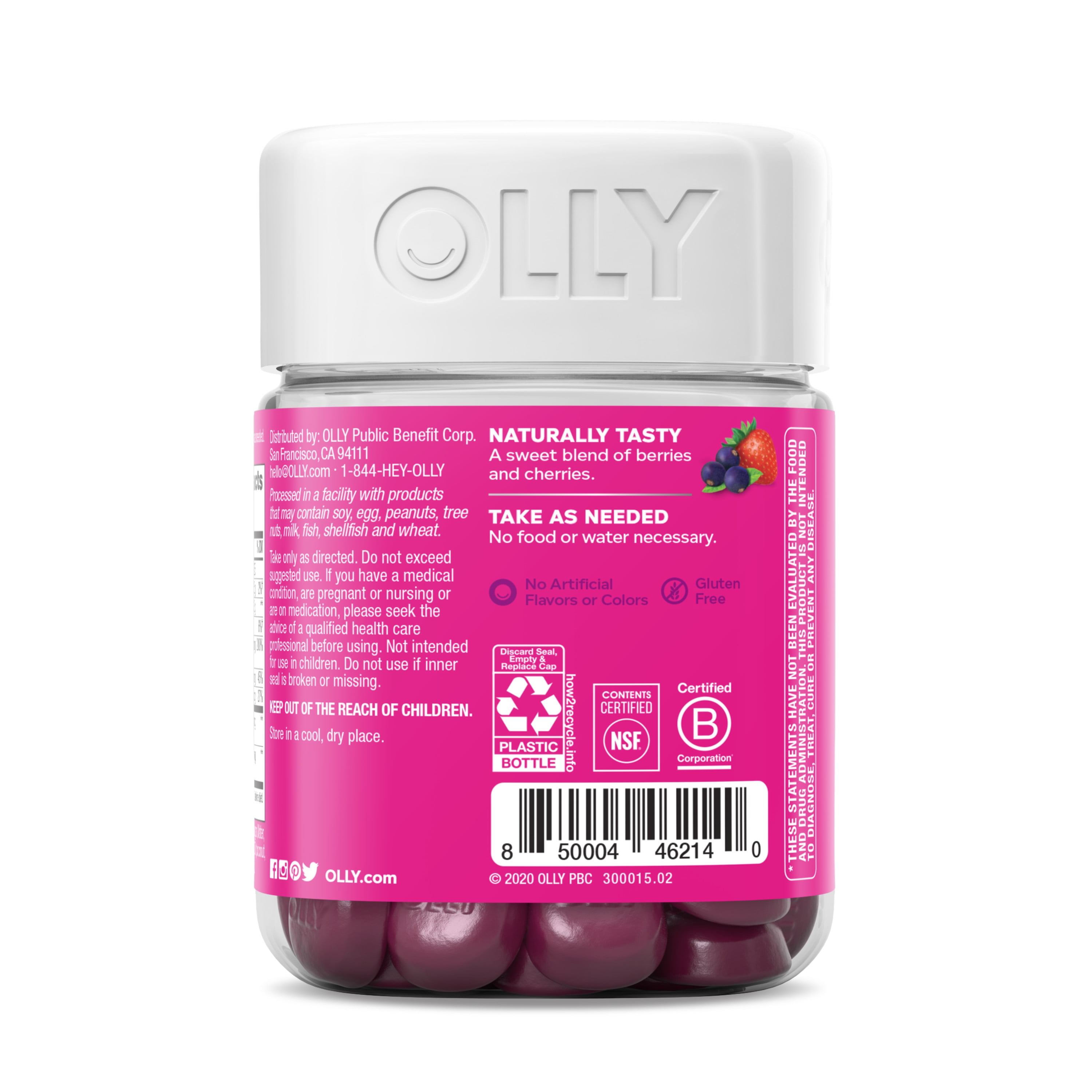 Berry Flavor Immunity Gummies with Elderberry, 45 Count
