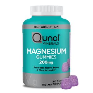 Qunol Magnesium Citrate Gummies for Bone and Muscle Health