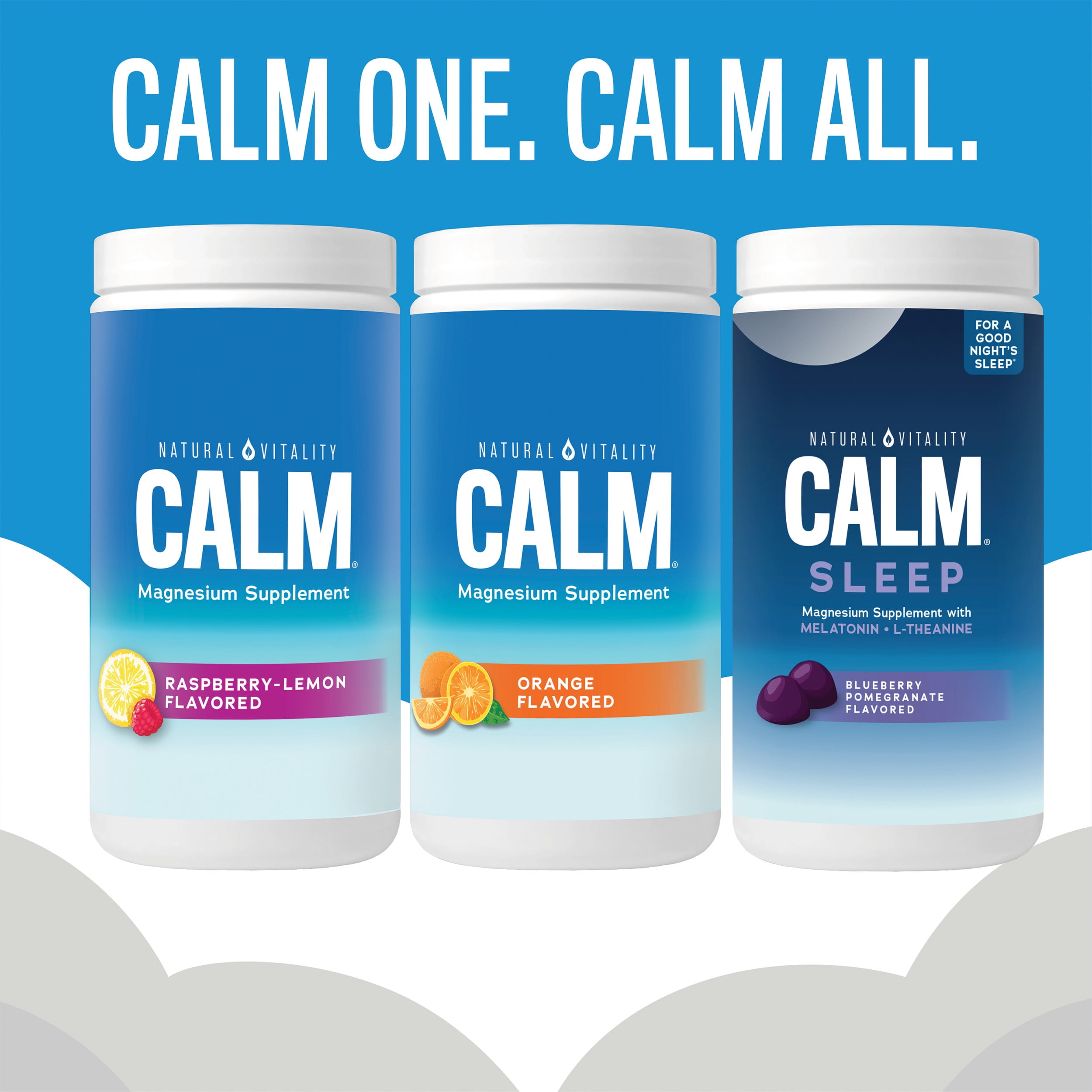 Natural Vitality CALM Magnesium Gummies, Raspberry-Lemon