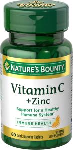 Nature's Bounty Vitamin C with Zinc Tablets