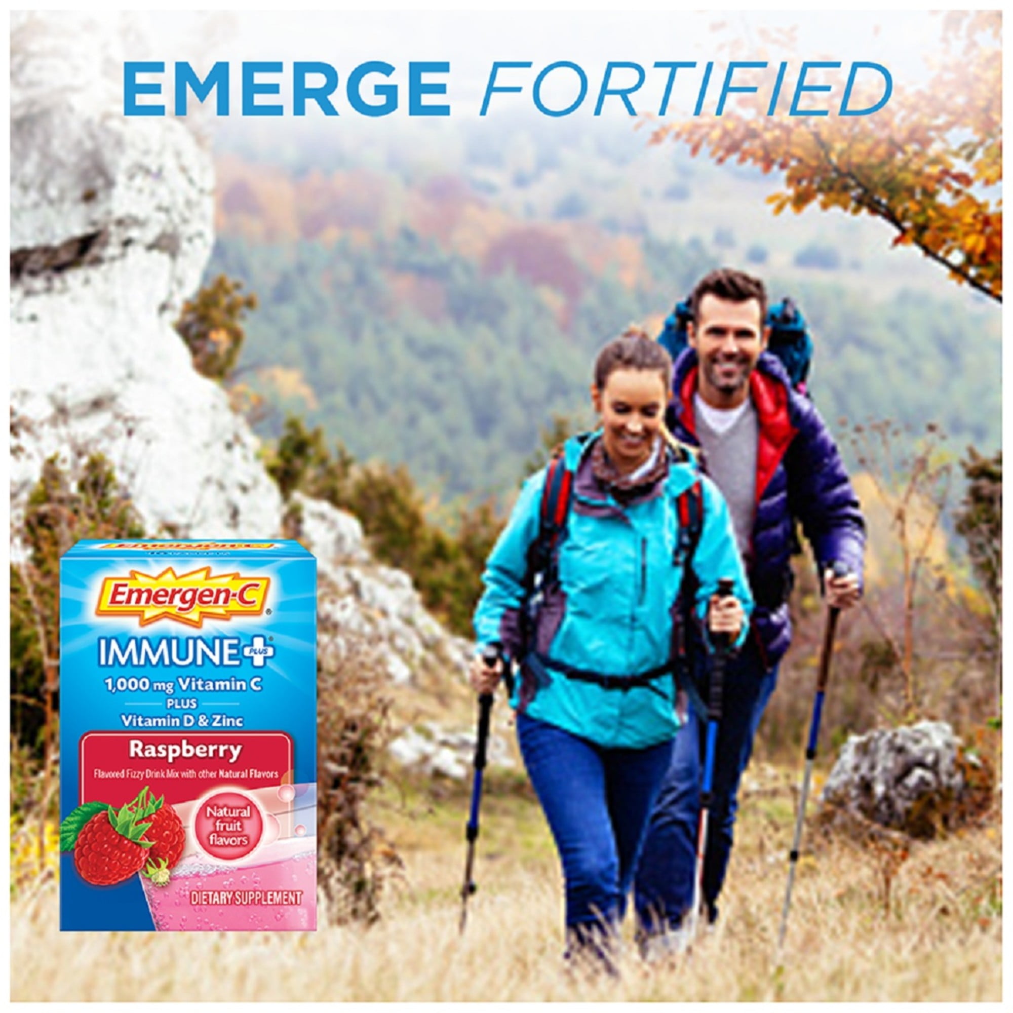 Emergen-C Immune Plus Raspberry Drink Mix