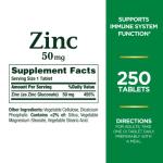 Nature’s Bounty Zinc 50mg for Immune Support