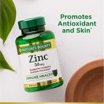 Nature’s Bounty Zinc 50mg for Immune Support