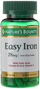 Nature's Bounty Gentle Iron 28 mg, 90 Capsules