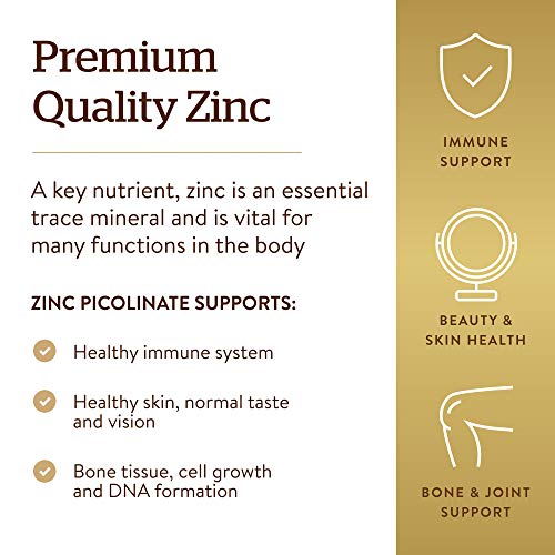 Solgar Zinc Picolinate 22mg - 100 Tablets