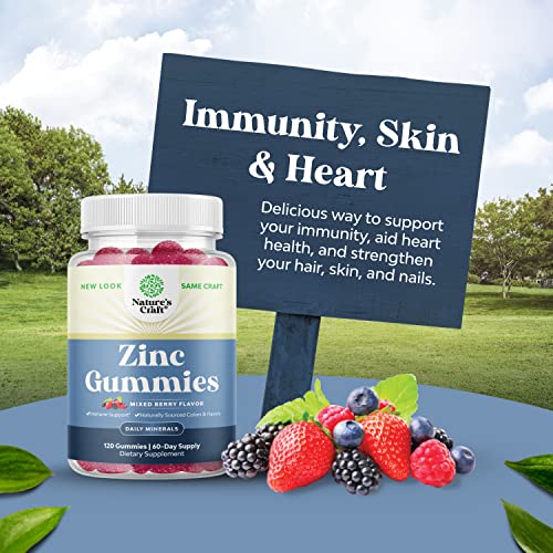 Extra Strength Zinc Gummies - Chewable Immunity Support
