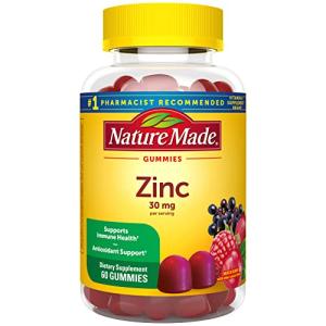 Nature Made Extra Strength Zinc Gummies, 60 Count