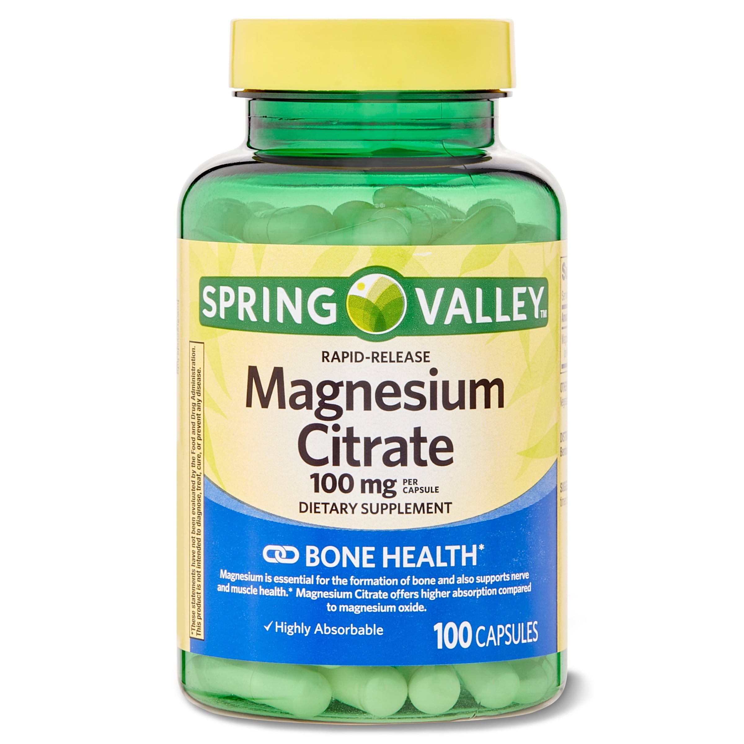 Spring Valley Magnesium Citrate for Bone Health, 100 mg