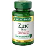 Nature's Bounty Zinc 50mg - 200 Tablets