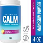 Natural Vitality CALM Magnesium Drink Mix, Raspberry Lemon