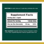 Nature's Bounty Zinc 50mg - 200 Tablets