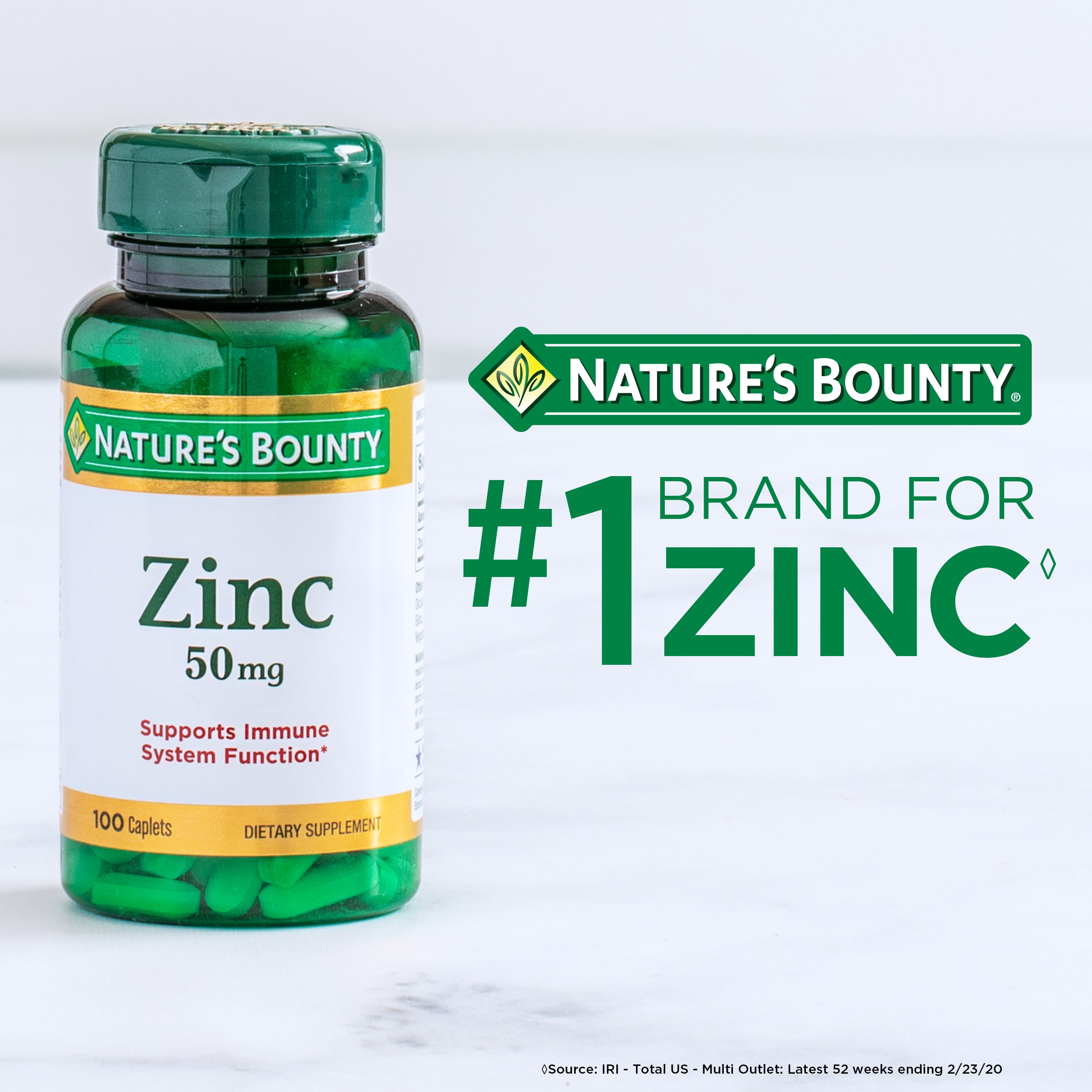 Nature's Bounty Zinc 50mg - 200 Tablets