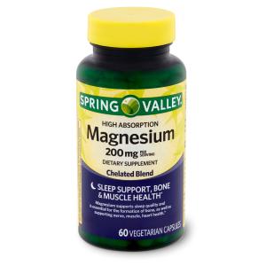 Spring Valley Magnesium Supplements 60 Capsules
