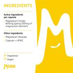 High Strength Magnesium Citrate 600mg - 120 Vegan Capsules