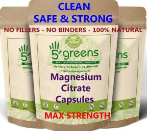 Super Strong Vegan Magnesium Citrate 650mg Capsules