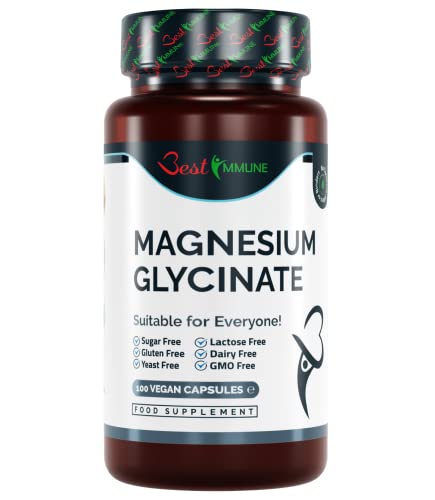 Magnesium Glycinate 500 mg - 100 Vegan Capsules
